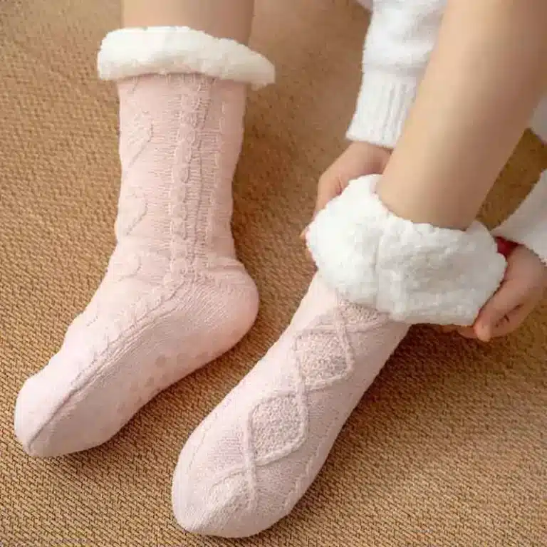 Chaussons Chaussettes Antidérapantes Femme 3