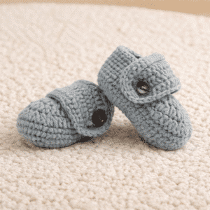 Chaussons Bébé Laine Tricot Main