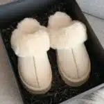 Chausson Femme Semelle En Caoutchouc 1