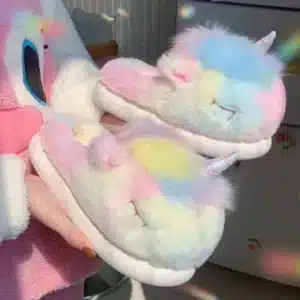 Pantoufle Licorne Adulte 3