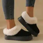 Bottes de neige à l'offre elles optiques pour femmes, peluche, plus, velours, chaud, sexy, confortables, à la mode, grande taille, à enfiler, décontracté, automne, hiver 3