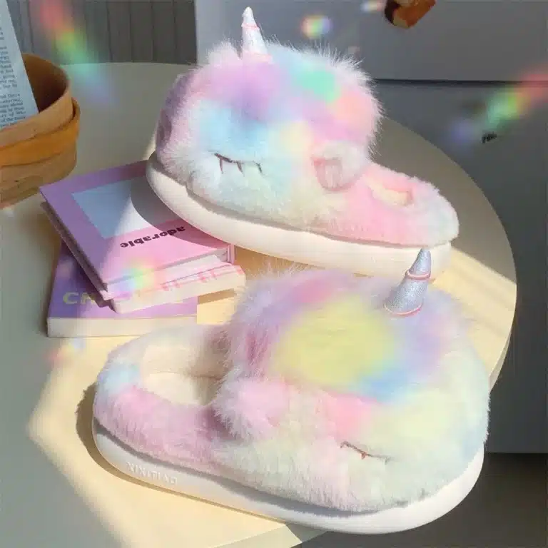 Pantoufle Licorne Adulte 2