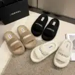 Pantoufle Talon Compensé Femme 4