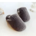 Chaussons Fourrure Gris 1