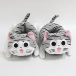 Chaussons Chat Gris Tigré 1