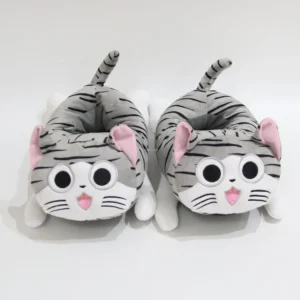 Chaussons Chat Gris Tigré 1