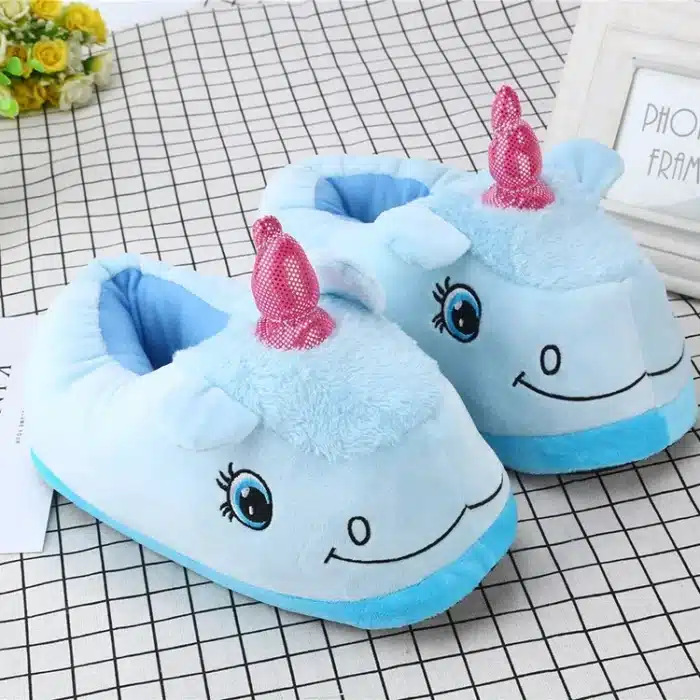 Pantoufles Licorne Kawaii 15