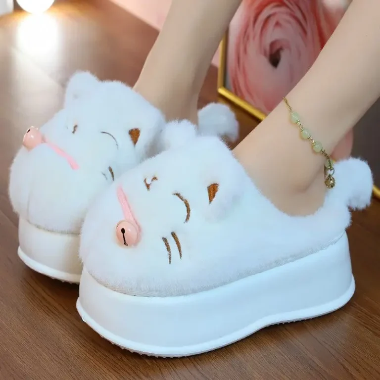 Chausson Chaton Blanc 1