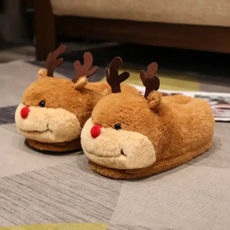 Pantoufle Renne de Noël 1
