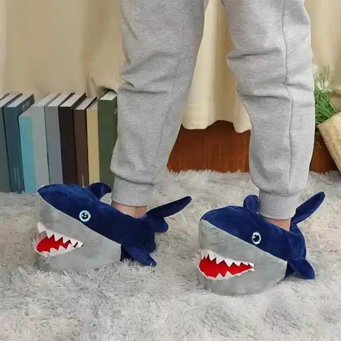 Pantoufles Requin Bleu 2