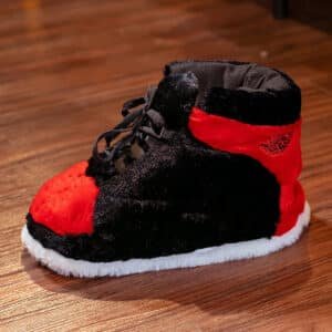 Chausson Basket Noir Et Rouge