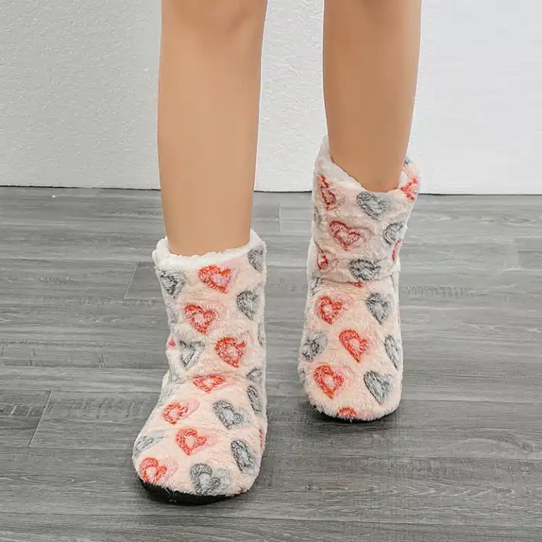 Chaussons Bottes Coeurs 3
