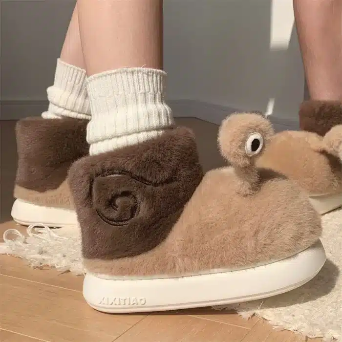 Pantoufle Escargot Marron 1