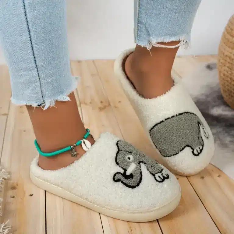 Pantoufles Eléphant Doux 3