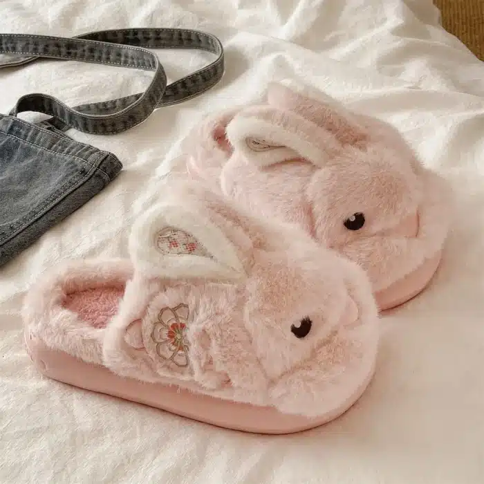 Pantoufles Lapin Semelle Epaisse 4