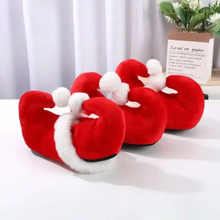 Chaussons Bonnet De Noël 3