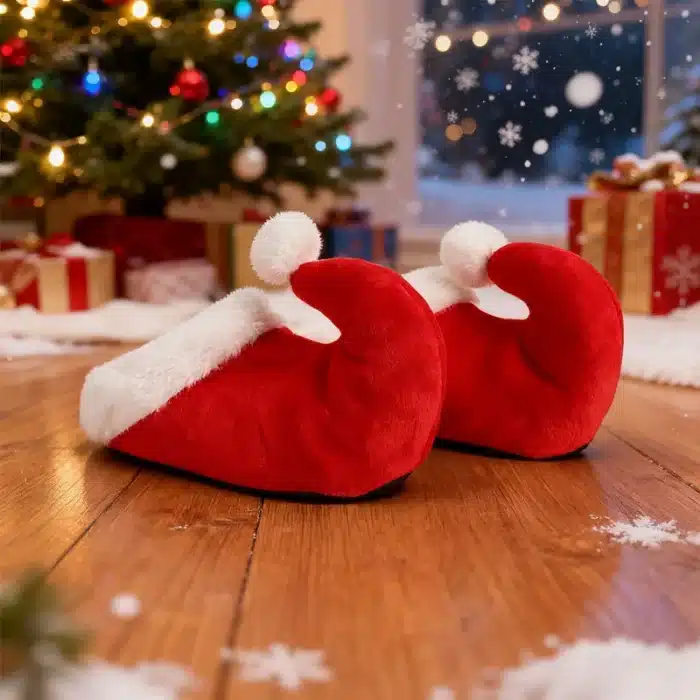 Chaussons Bonnet De Noël 1