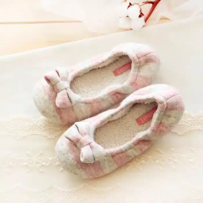 Chausson Ballerine Rayée Femme 3