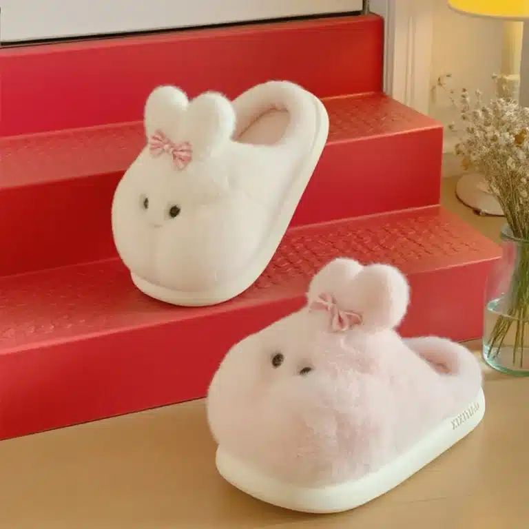 Pantoufles Lapin Joues Gonflées 4