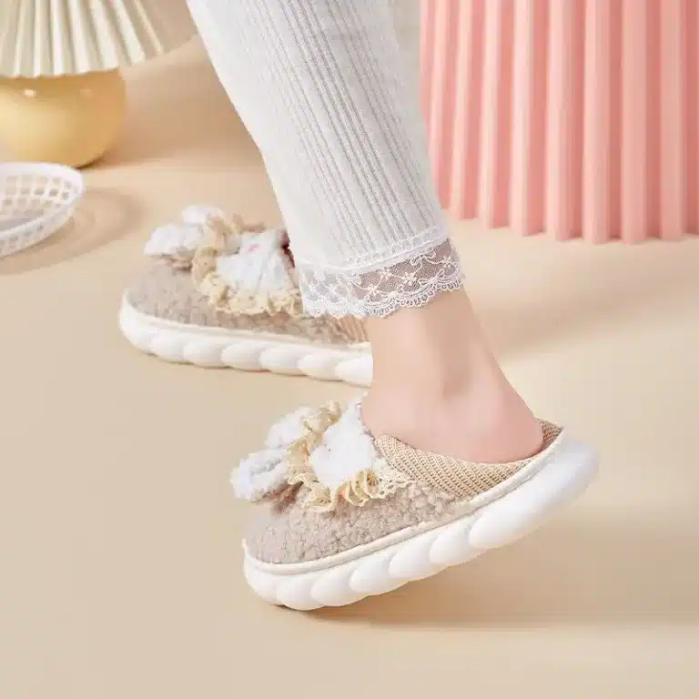 Pantoufles Lapin Semelle Souple 5