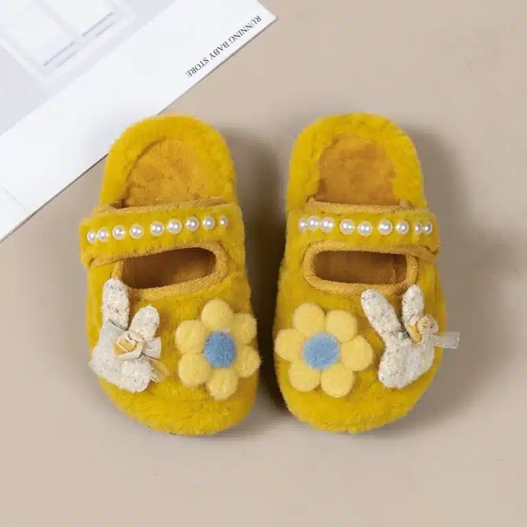 Chaussons Fleurs Enfant 5