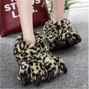 Pantoufles Griffes Léopard 1