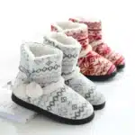 Pantoufles Bottes Noël Semelle Epaisse 1