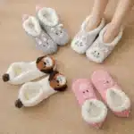 Chaussons Chaussettes Animaux Peluche 3