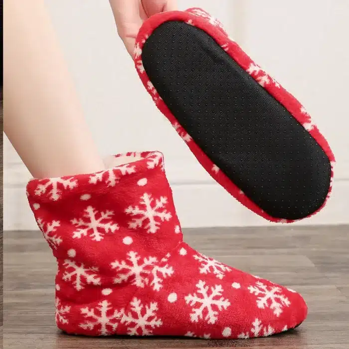 Chausson Botte Noël Rouge 3