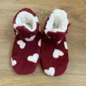 Chaussons Bottes Coeur Blanc 1
