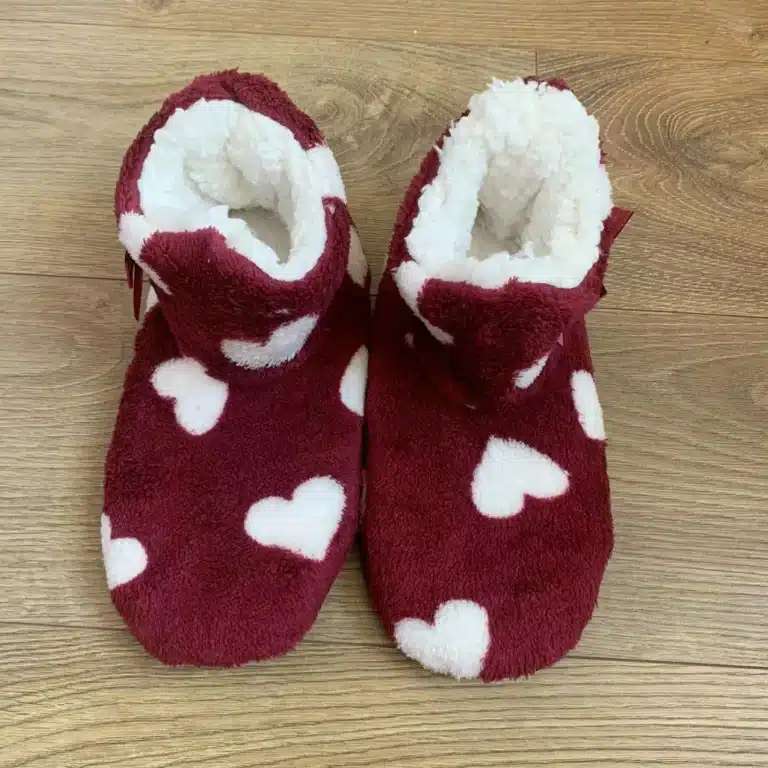 Chaussons Bottes Coeur Blanc 1