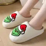 Pantoufles Grinch Noël 1