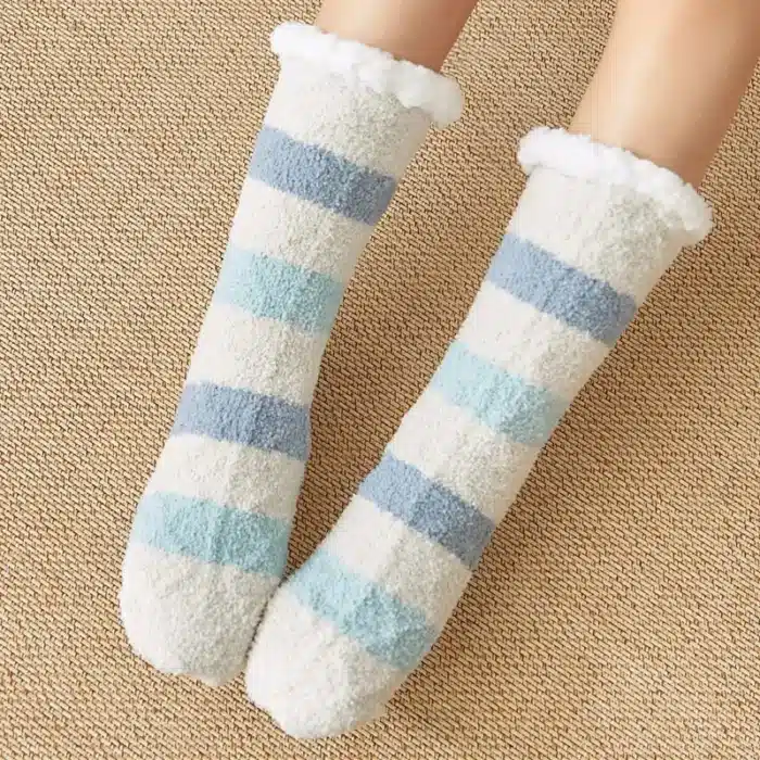 Chaussons Chaussettes Femme Rayées 6
