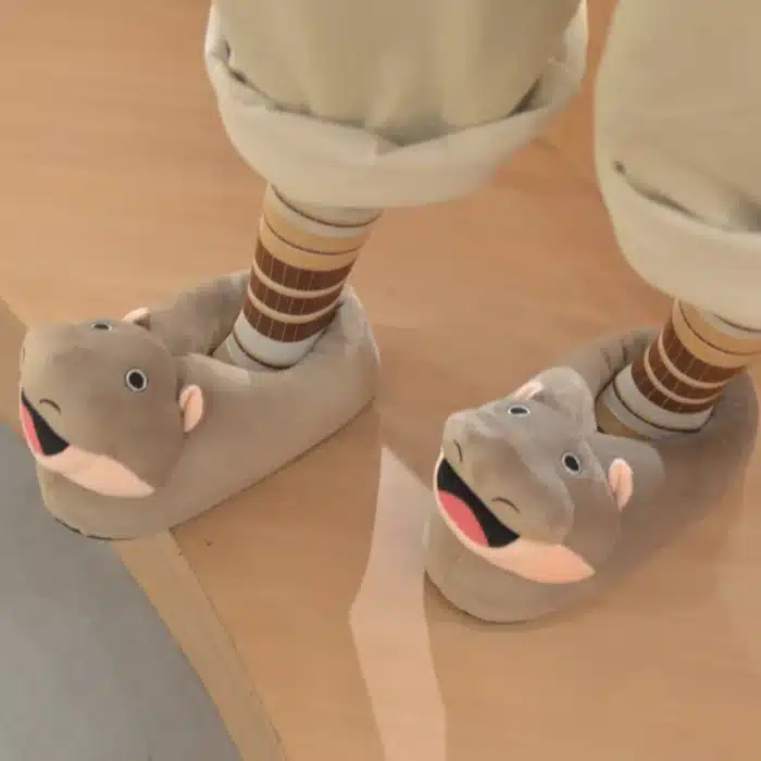 Chaussons Hippopotame Qui Sourie 2