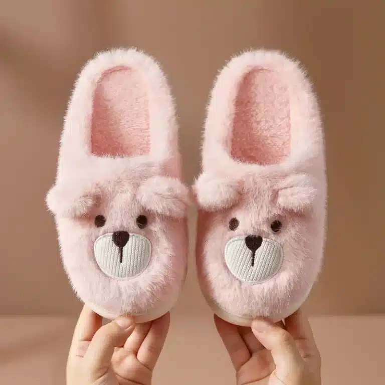 Pantoufle Ourson Mignon Enfant 4