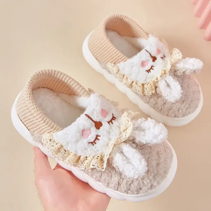 Pantoufles Lapin Semelle Souple 2