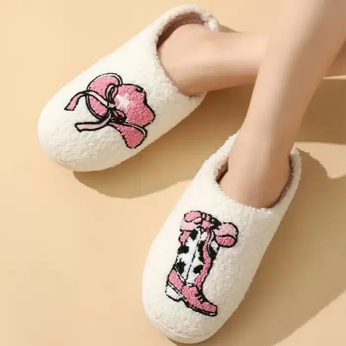 Pantoufles Cowboy Rose 4