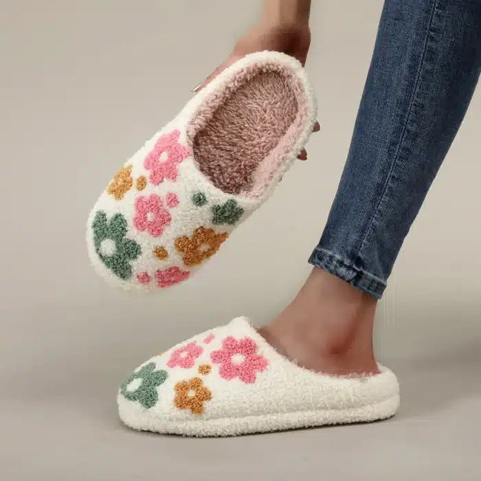Chaussons Fleurs Femme 3