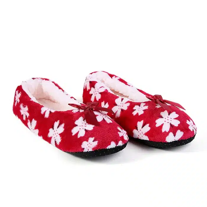 Chaussons Ballerines Noël Flocons 5