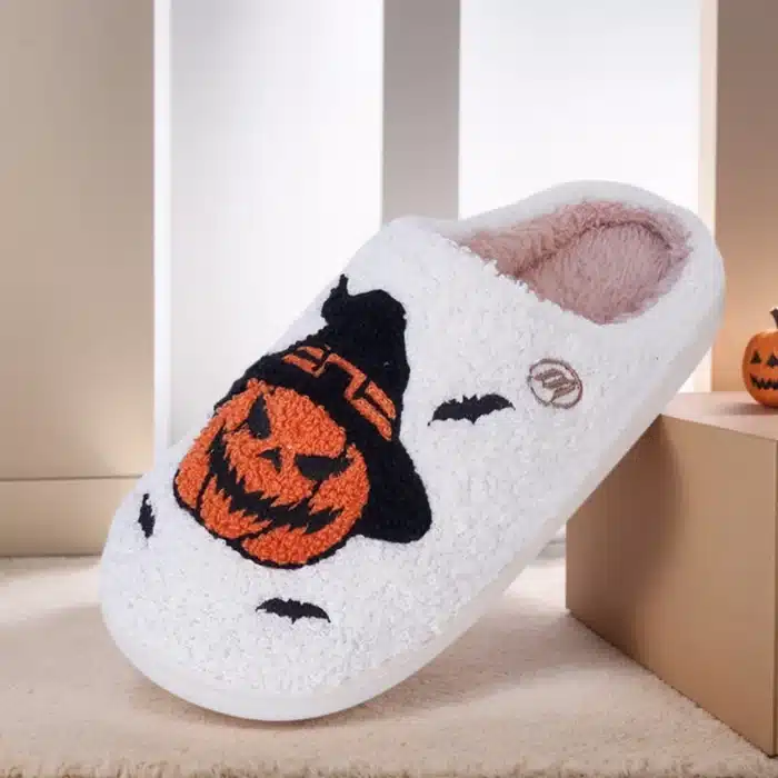 Pantoufles Citrouille Sorcière 1