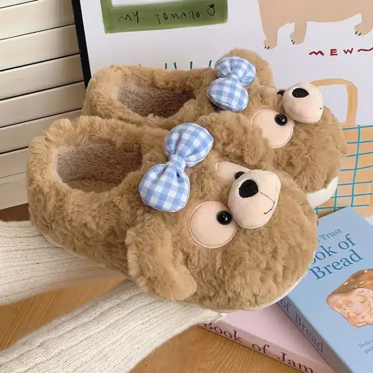 Pantoufles Ours Avec Noeud 1