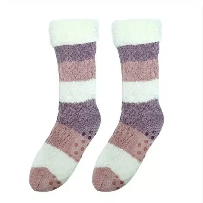Chaussons Chaussettes Rayées 5
