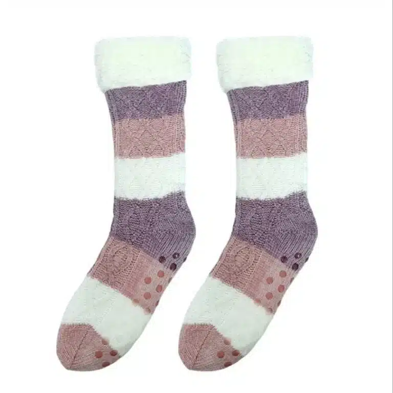 Chaussons Chaussettes Rayées 5