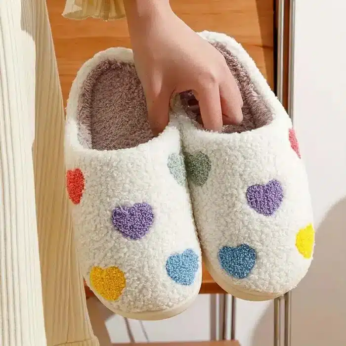 Pantoufles Coeurs Femme 1