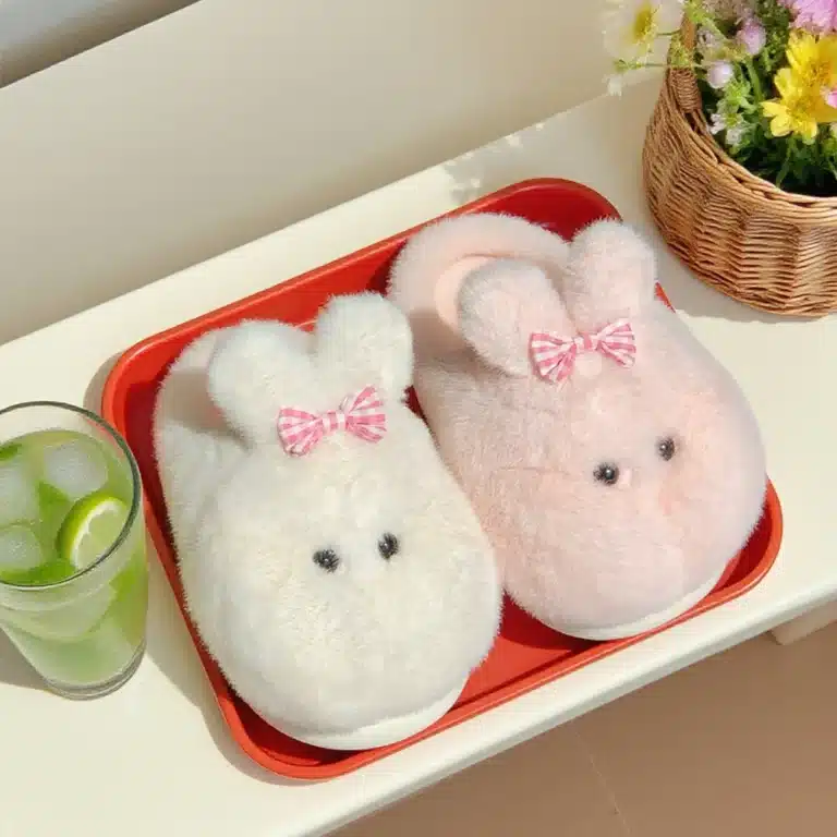 Pantoufles Lapin Joues Gonflées 6