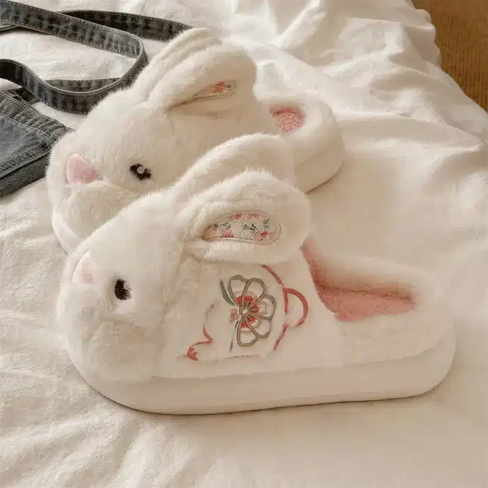 Pantoufles Lapin Semelle Epaisse 1