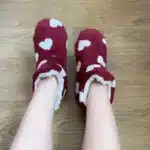 Chaussons Bottes Coeur Blanc 3