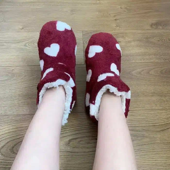 Chaussons Bottes Coeur Blanc 3