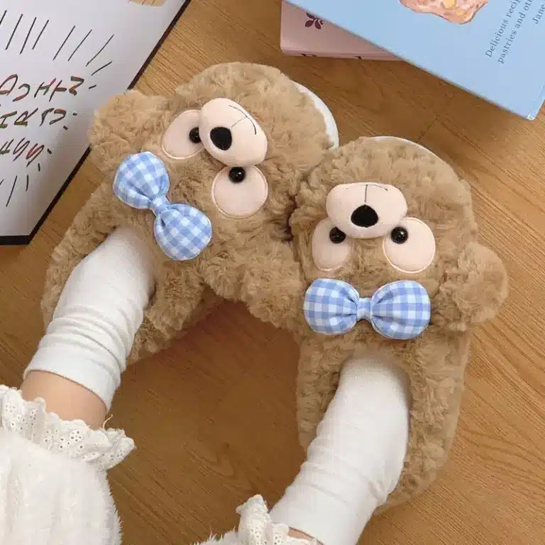 Pantoufles Ours Avec Noeud 3