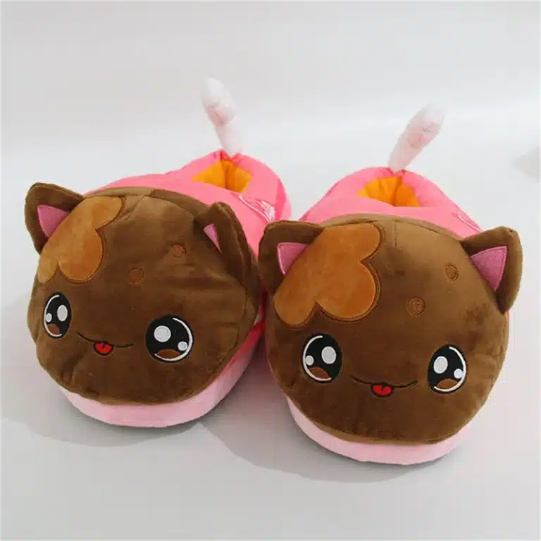 Pantoufles Chat Coloré Kawaii 3